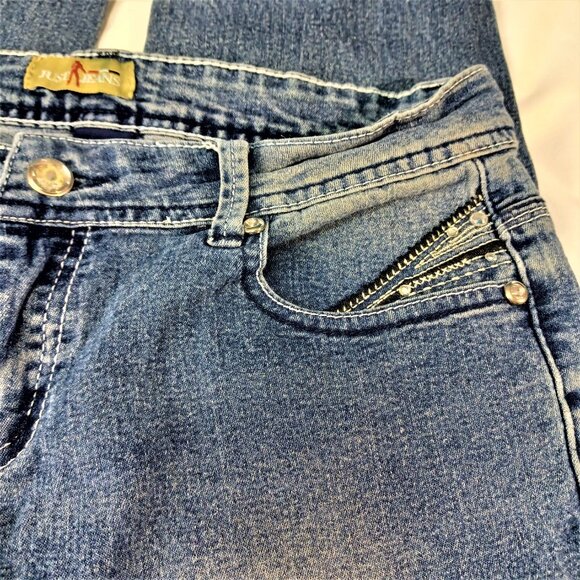 Just Jeans Mid-Rise Straight Leg Size 9 Juniors - Picture 3 of 9